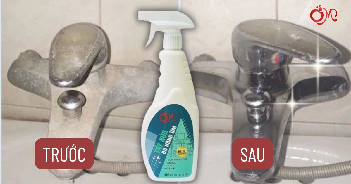 Xịt đa năng Ôm tẩy cặn canxi hiệu quả, tiện lợi