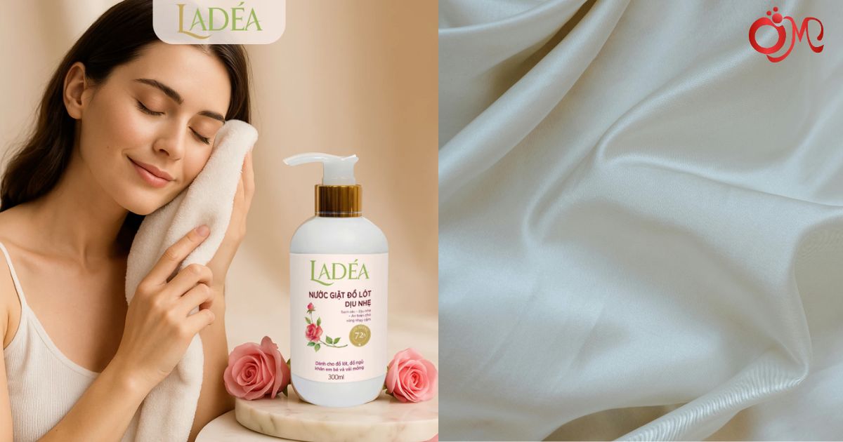 Nước giặt Ladéa an toàn dịu nhẹ cho khăn lụa